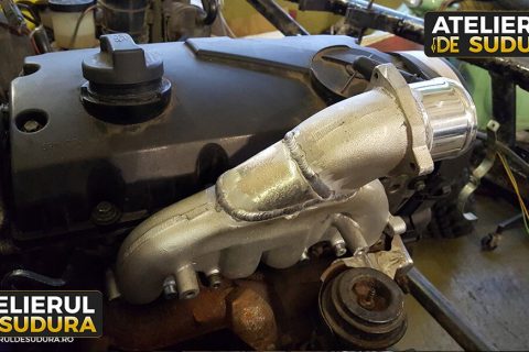 Modificare galerie admisie, turbina auto aluminiu 2