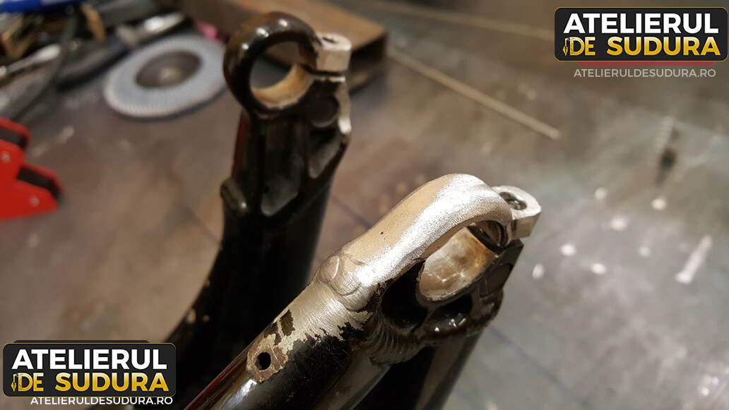 dream close Fed up Aluminiu furca bicicleta reparatie 3 • Reparatii prin sudura