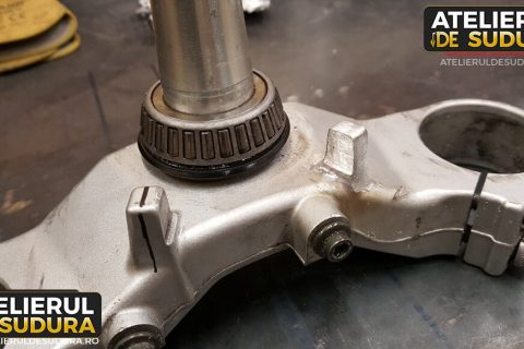 Sudura aluminiu – reparatie jug motocicleta 4
